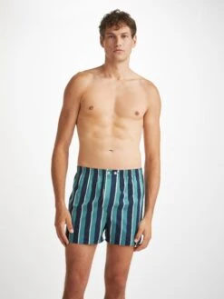 Men's Classic Fit Boxers Royal 221 Cotton Teal