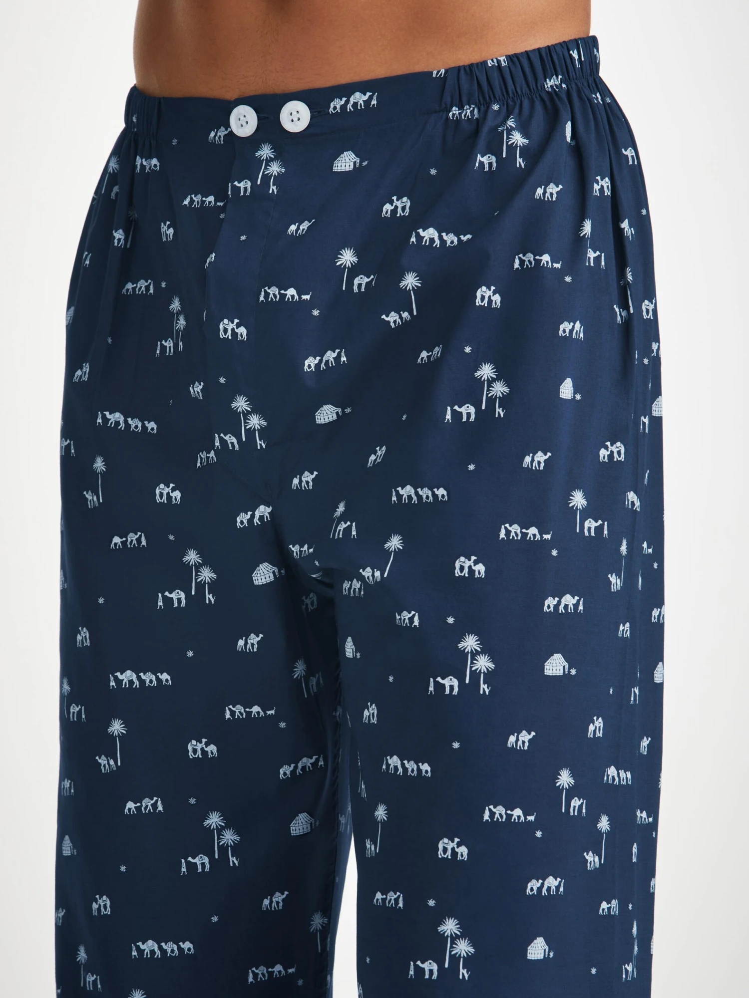 Men's Classic Fit Pyjamas Nelson 99 Cotton Batiste Navy 7 Men's Classic Fit Pyjamas Nelson 99 Cotton Batiste Navy - Image 5