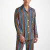 Men's Classic Fit Pyjamas Wellington 56 Cotton Multi -Derek Rose Shop mens classic fit pajamas wellington 56 cotton multi creative