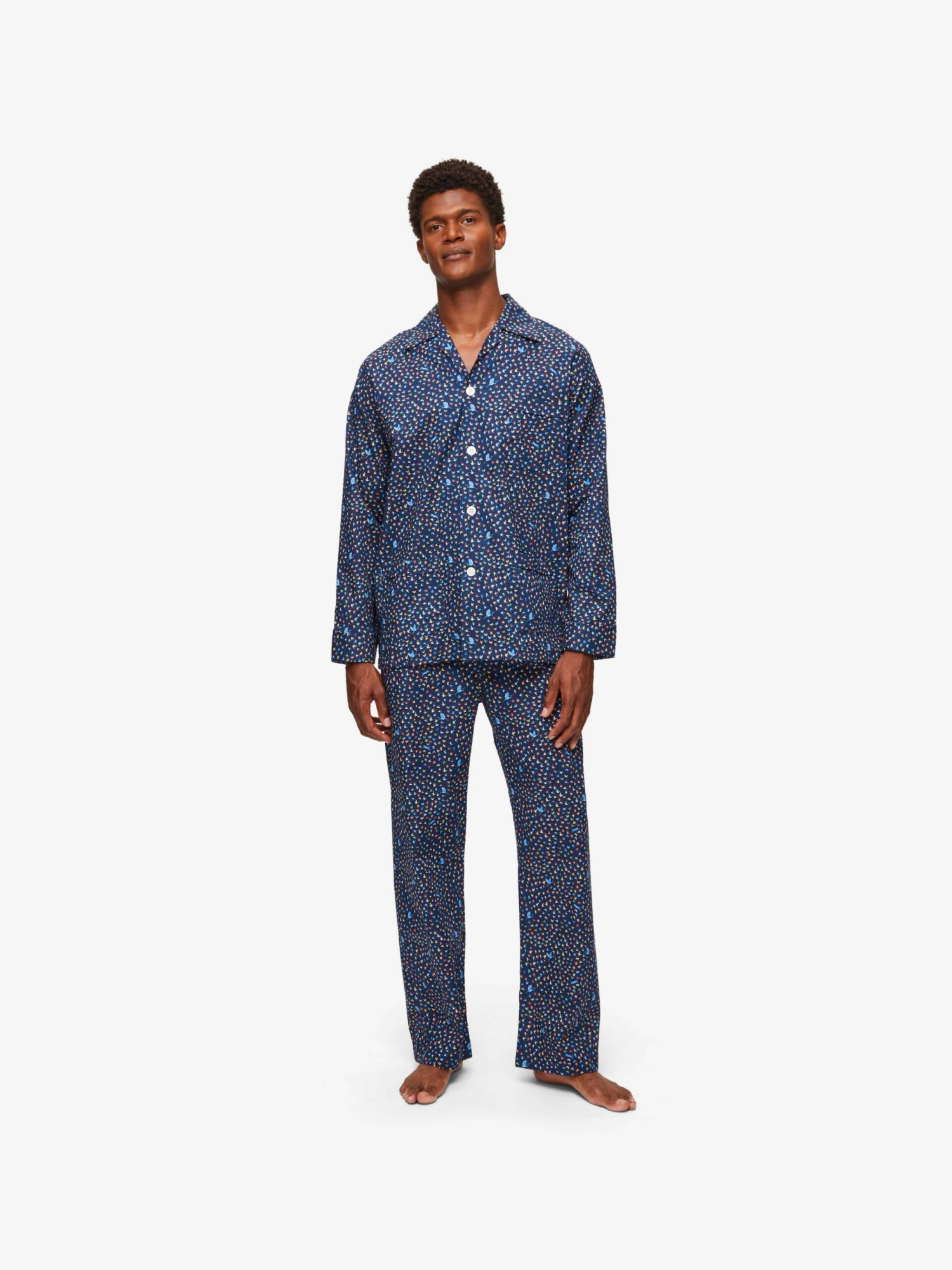 Men's Classic Fit Pyjamas Ledbury 58 Cotton Batiste Multi 6 Men's Classic Fit Pyjamas Ledbury 58 Cotton Batiste Multi - Image 4