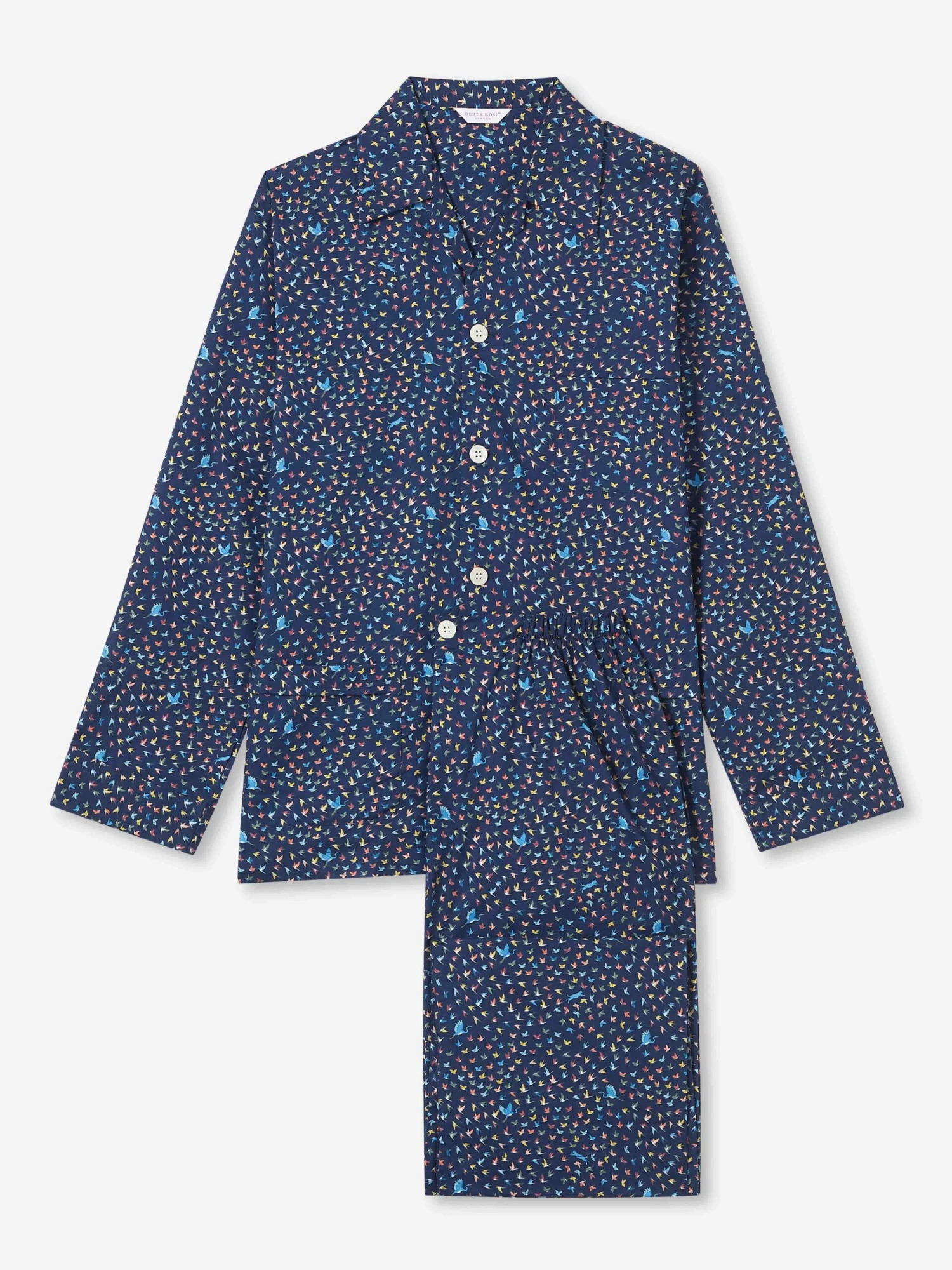 Men's Classic Fit Pyjamas Ledbury 58 Cotton Batiste Multi 4 Men's Classic Fit Pyjamas Ledbury 58 Cotton Batiste Multi - Image 2