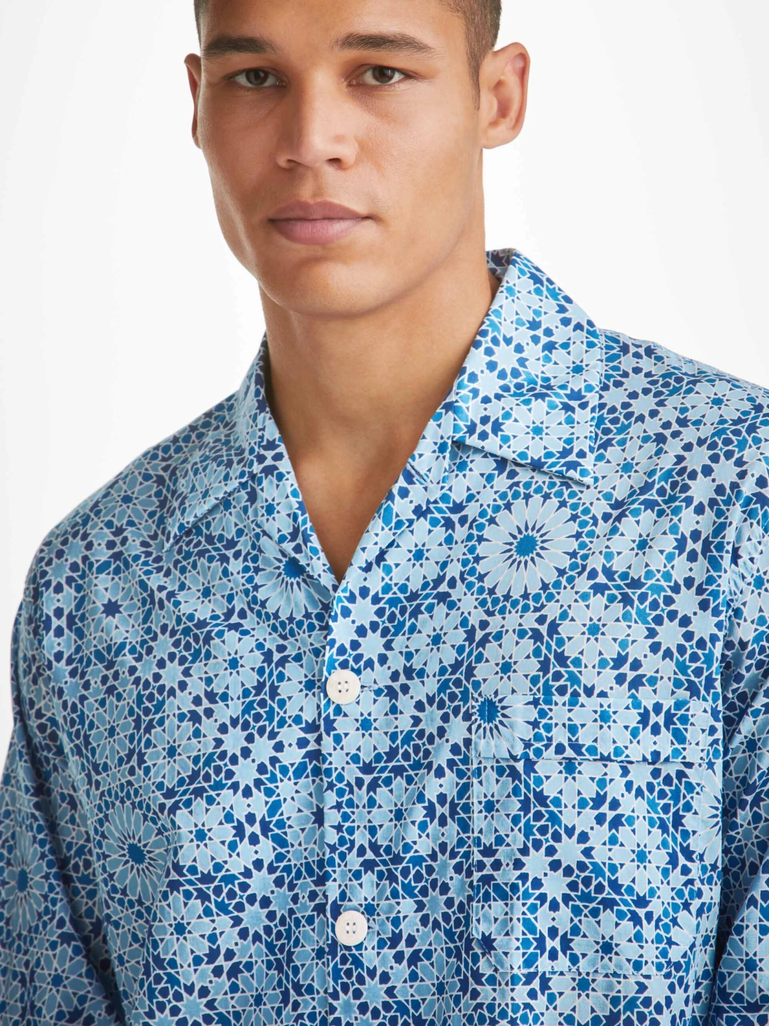 Men's Classic Fit Pyjamas Ledbury 69 Cotton Batiste Blue 3 Men's Classic Fit Pyjamas Ledbury 69 Cotton Batiste Blue