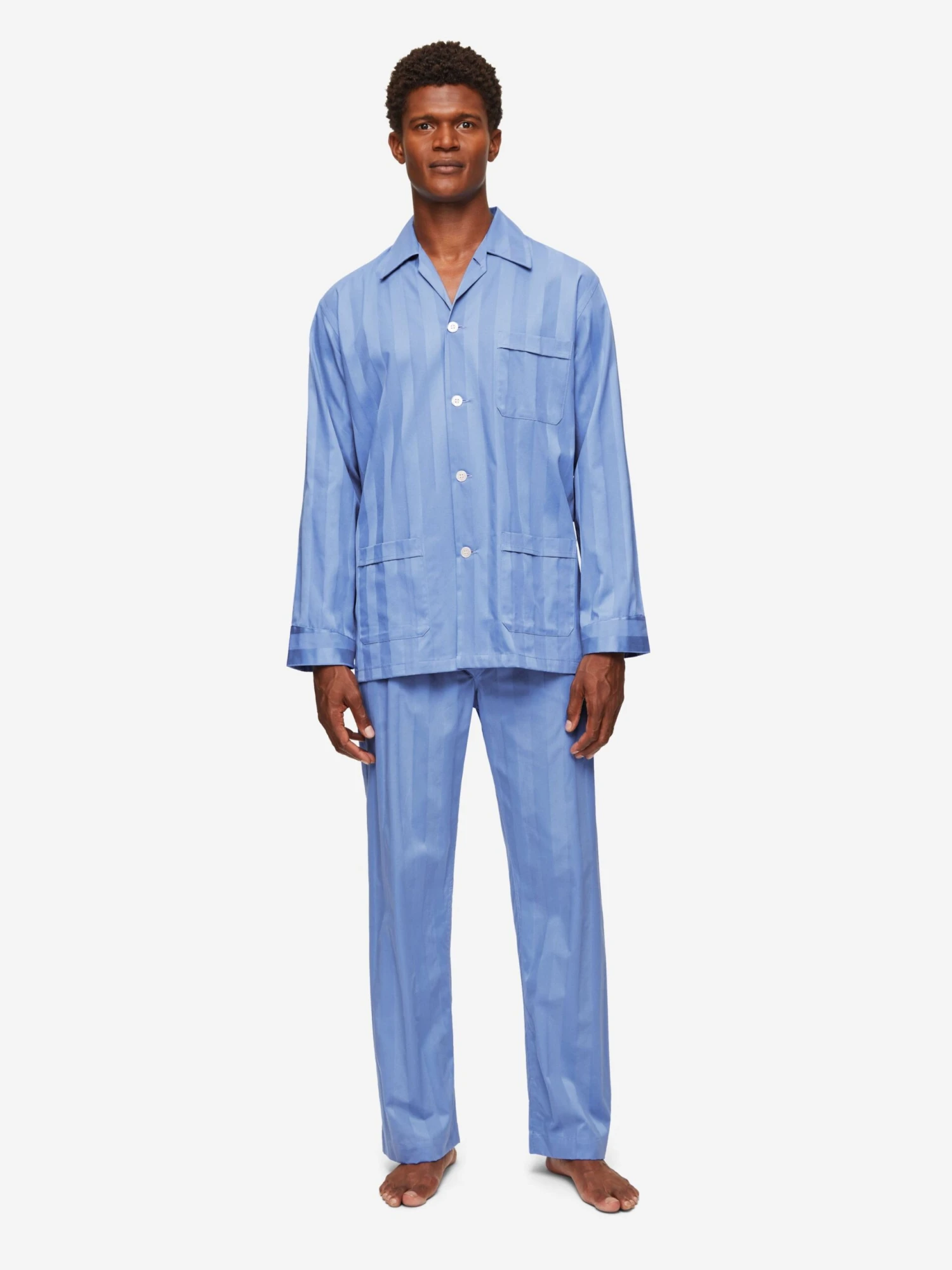 Men's Classic Fit Pyjamas Lingfield Cotton French 6 Men's Classic Fit Pyjamas Lingfield Cotton French - Image 4