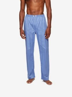 Men's Classic Fit Pyjamas Lingfield Cotton French 15 Men's Classic Fit Pyjamas Lingfield Cotton French -Derek Rose Shop mens classic fit pyjamas lingfield cotton satin french trousers