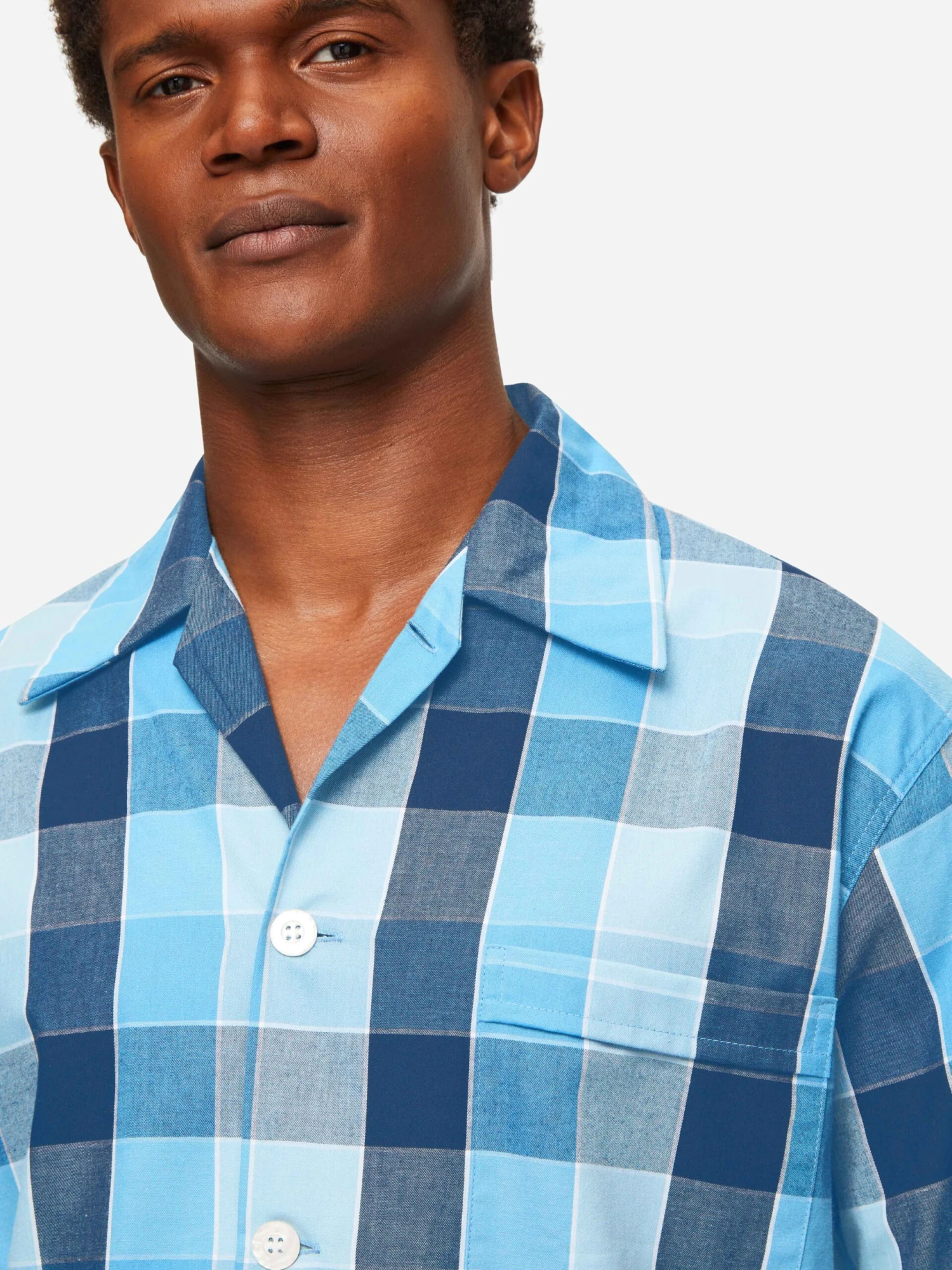 Men's Classic Fit Pyjamas Ranga 45 Brushed Cotton Blue 3 Men's Classic Fit Pyjamas Ranga 45 Brushed Cotton Blue