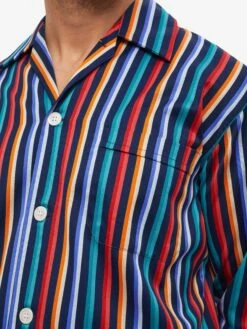 Men's Classic Fit Pyjamas Wellington 54 Cotton Multi