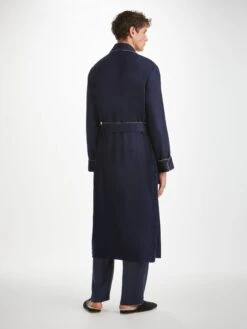 Men's Dressing Gown Duke Cashmere Navy 12 Men's Dressing Gown Duke Cashmere Navy -Derek Rose Shop mens dressing gown duke cashmere navy back 534f09de 29dd 4822 b2f7 c60a4fae45cc