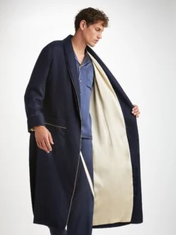 Men's Dressing Gown Duke Cashmere Navy 14 Men's Dressing Gown Duke Cashmere Navy -Derek Rose Shop mens dressing gown duke cashmere navy creative