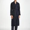 Men's Dressing Gown Duke Cashmere Navy -Derek Rose Shop mens dressing gown duke cashmere navy front b2545791 674c 4a6b 81cc 278b63d704c4