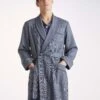 Men's Dressing Gown Lincoln 11 Wool Navy
