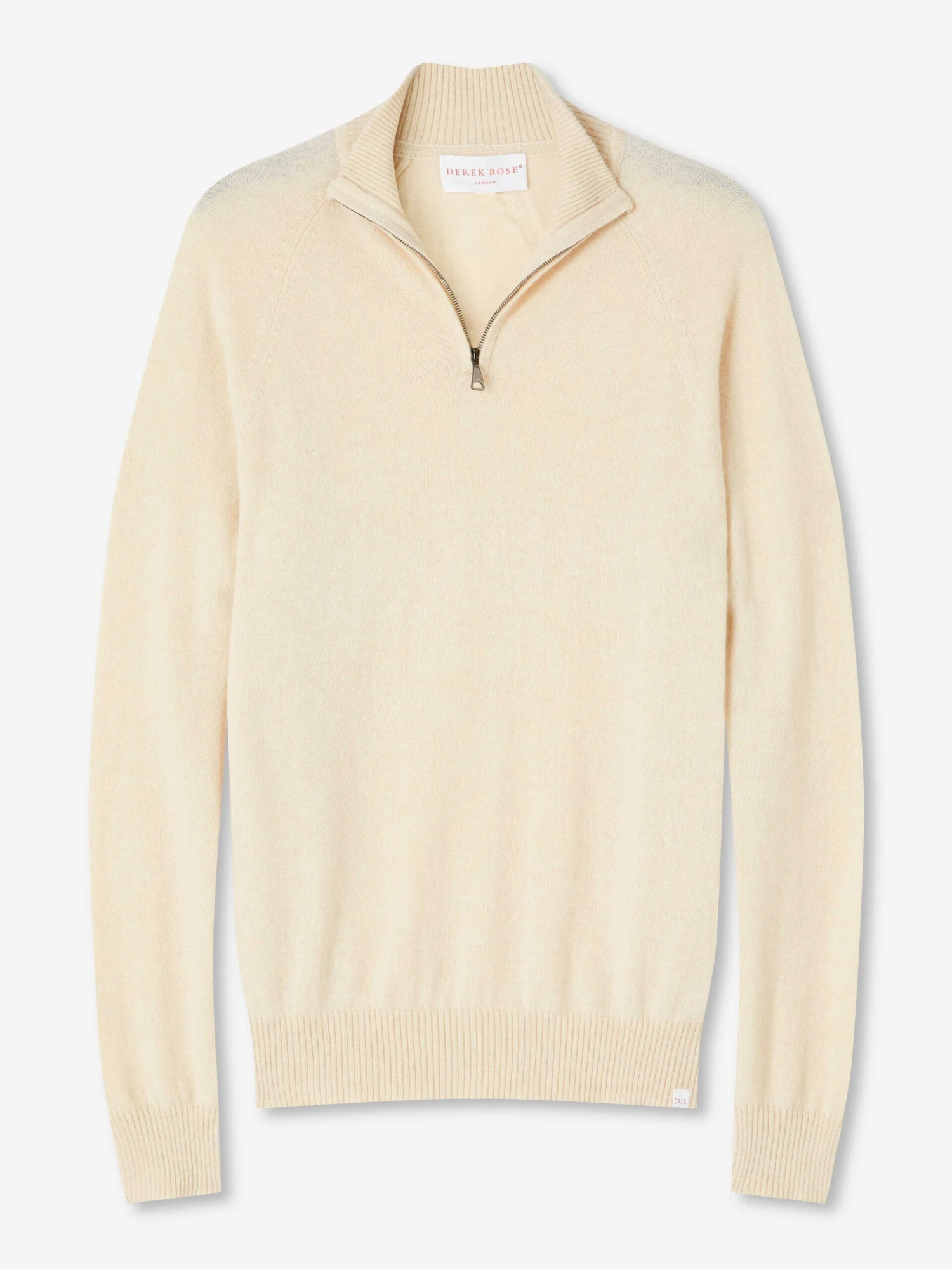 Men's Half-Zip Sweater Finley Cashmere Cream 4 Men's Half-Zip Sweater Finley Cashmere Cream - Image 2