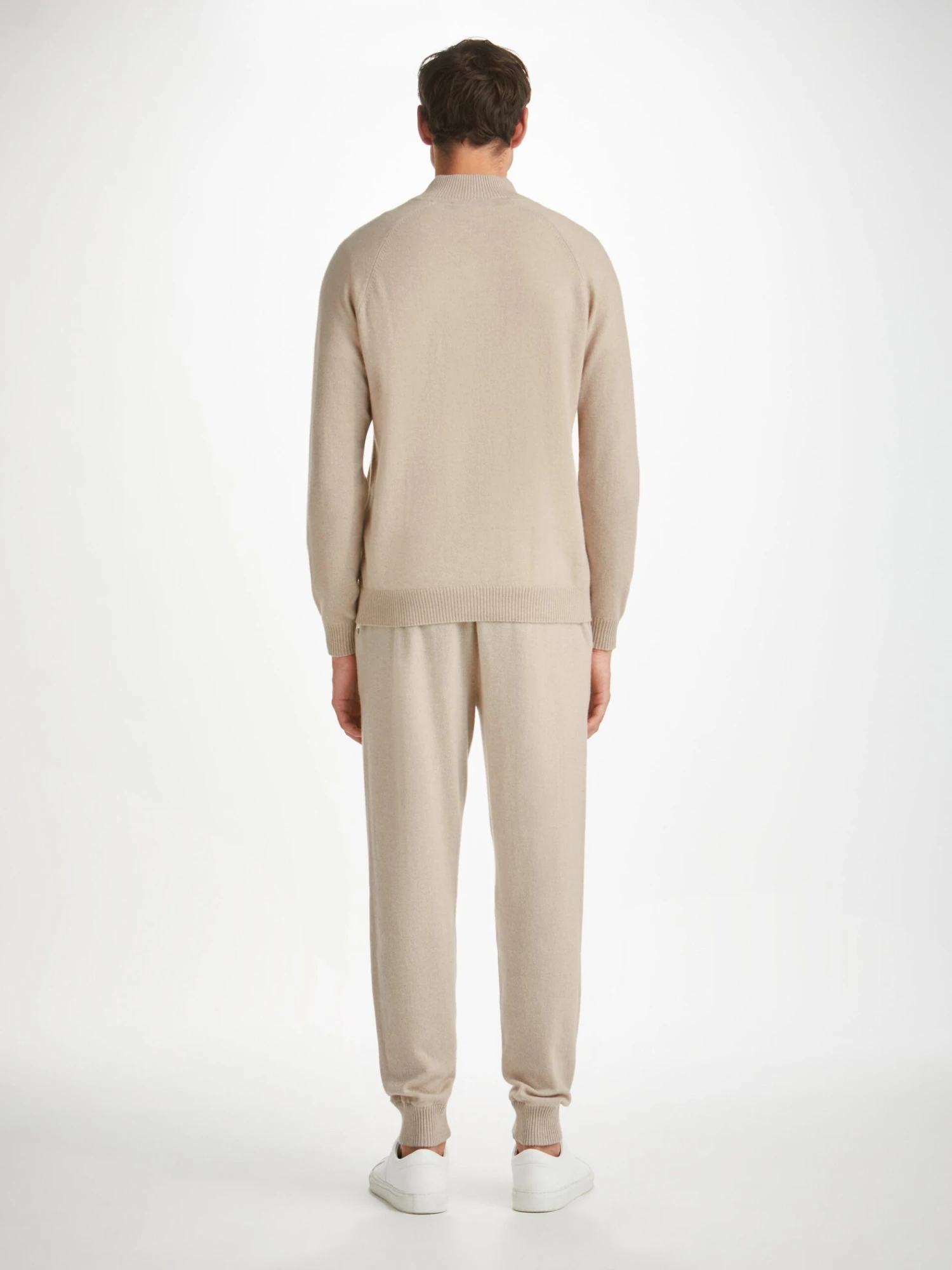 Men's Half-Zip Sweater Finley Cashmere Oat 6 Men's Half-Zip Sweater Finley Cashmere Oat - Image 4