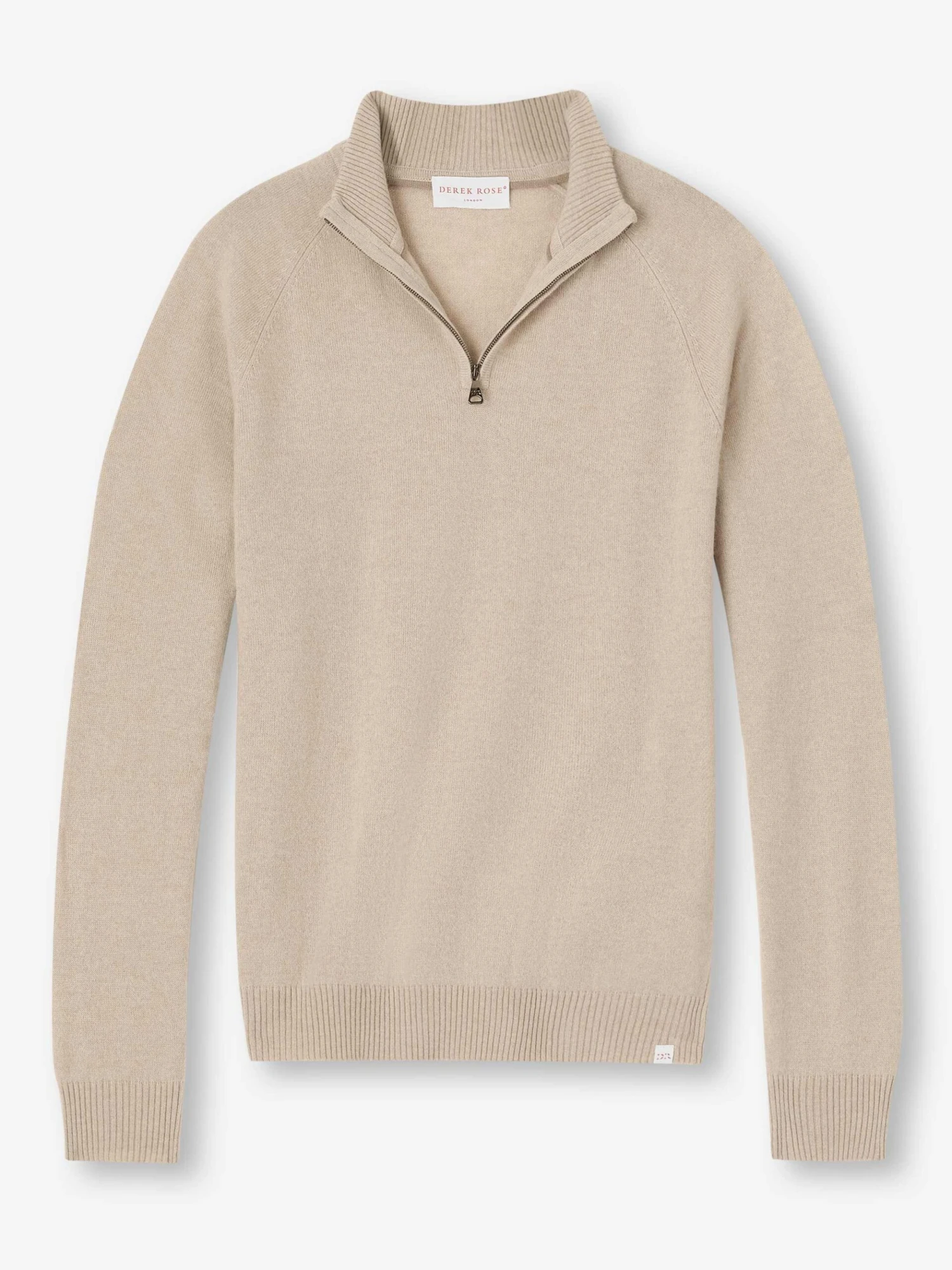 Men's Half-Zip Sweater Finley Cashmere Oat 4 Men's Half-Zip Sweater Finley Cashmere Oat - Image 2