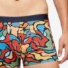 Men's Boxer Briefs Abstract Pima Cotton Stretch Multi -Derek Rose Shop mens hipster abstract pima cotton stretch multi print