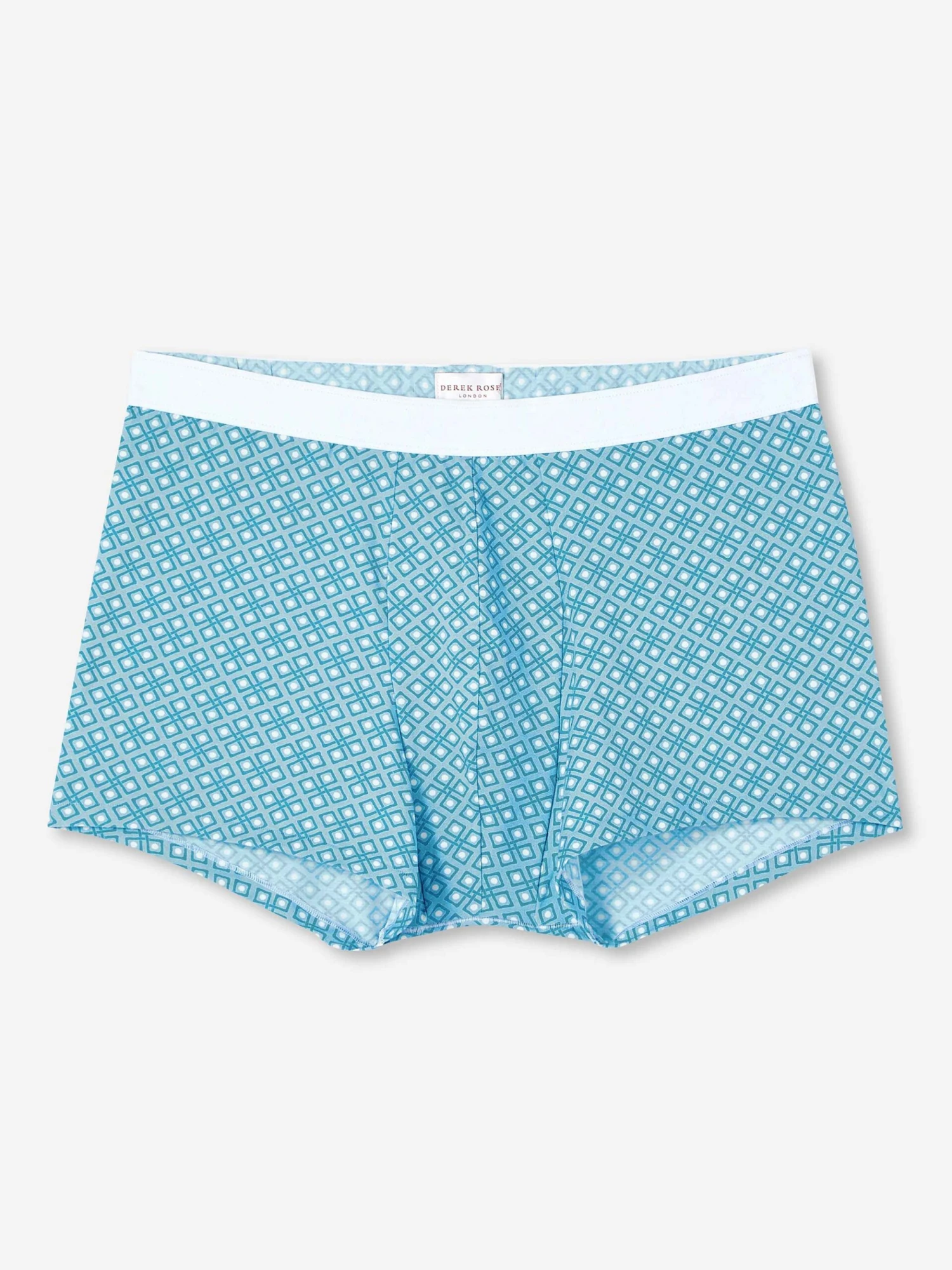 Men's Boxer Briefs Geometric Pima Cotton Stretch 3 Blue 4 Men's Boxer Briefs Geometric Pima Cotton Stretch 3 Blue - Image 2