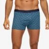Men's Boxer Briefs Geometric Pima Cotton Stretch 3 Navy
