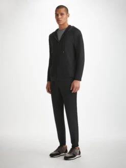 Men's Hoodie Basel Micro Modal Stretch Black -Derek Rose Shop mens hoodie basel micro modal stretch black front 6138d60e d2d2 4b51 92be 3af8fc4e3e98