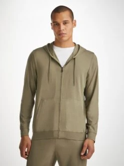 Men's Hoodie Basel Micro Modal Stretch Khaki 11 Men's Hoodie Basel Micro Modal Stretch Khaki -Derek Rose Shop mens hoodie basel micro modal stretch khaki creative.jgp