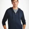 Men's Hoodie Basel Micro Modal Stretch Navy 2 Men's Hoodie Basel Micro Modal Stretch Navy -Derek Rose Shop mens hoodie basel micro modal stretch navy creative