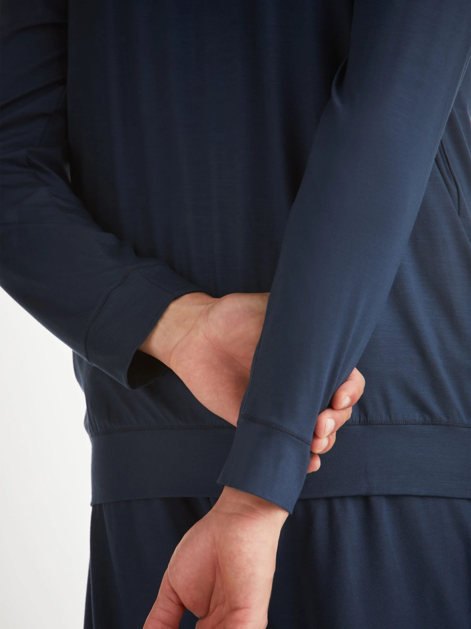 Men's Hoodie Basel Micro Modal Stretch Navy 8 Men's Hoodie Basel Micro Modal Stretch Navy - Image 6