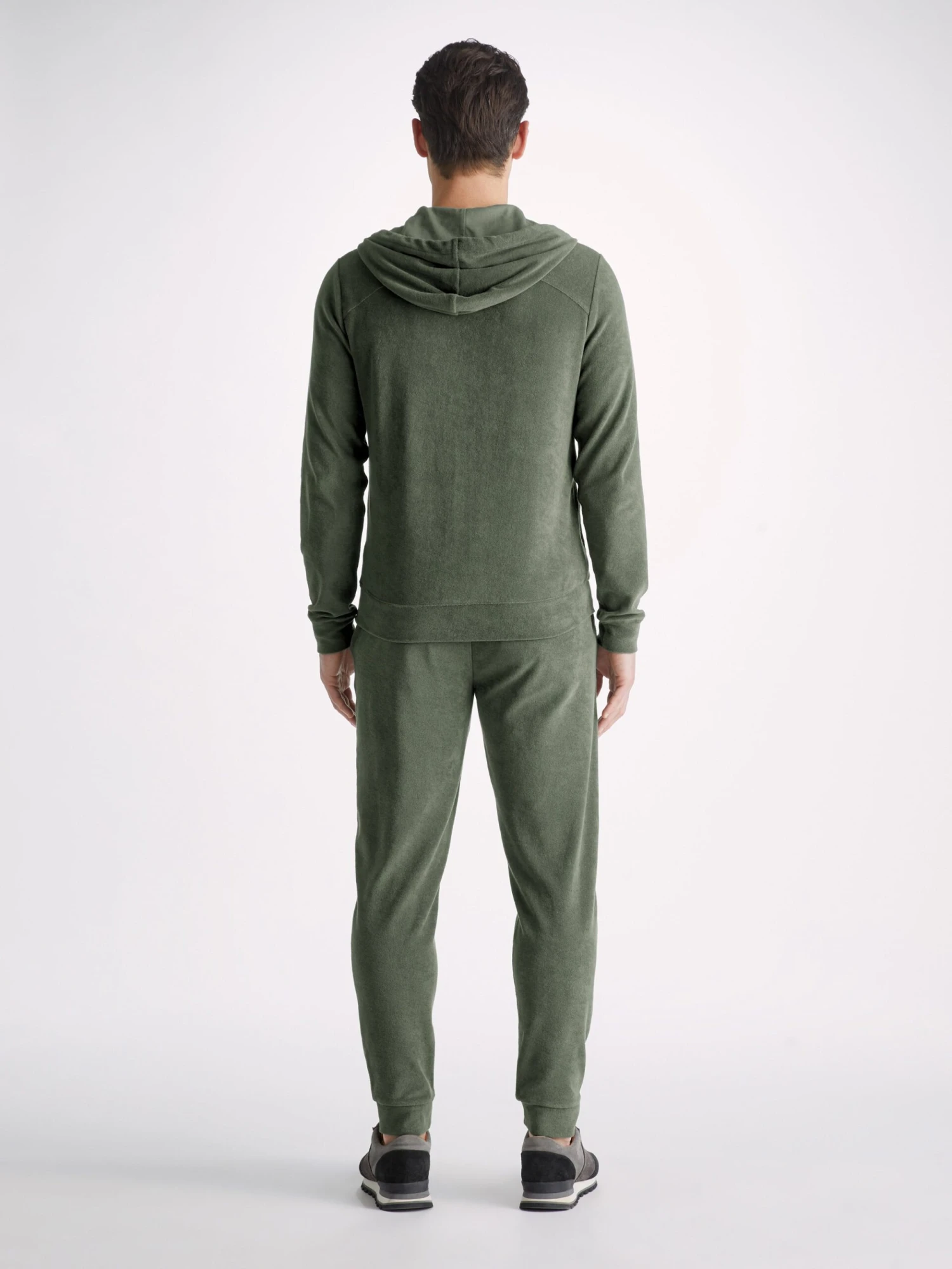 Men's Hoodie Isaac Terry Cotton Soft Green 6 Men's Hoodie Isaac Terry Cotton Soft Green - Image 4