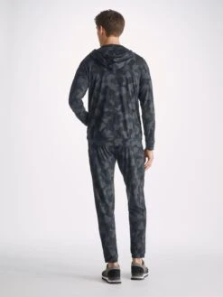 Men's Hoodie London 11 Micro Modal Black 8 Men's Hoodie London 11 Micro Modal Black -Derek Rose Shop mens hoodie london 11 micro modal black back