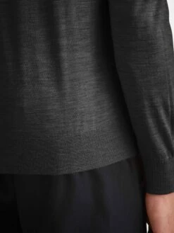 Men's Hoodie Orson Merino Wool Charcoal -Derek Rose Shop mens hoodie orson merino wool charcoal hem