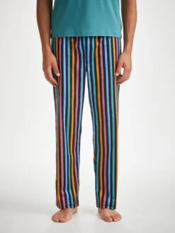 Men's Lounge Trousers Wellington 56 Cotton Multi -Derek Rose Shop mens lounge pants wellington 56 cotton multi creative
