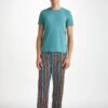 Men's Lounge Trousers Wellington 56 Cotton Multi 2 Men's Lounge Trousers Wellington 56 Cotton Multi -Derek Rose Shop mens lounge pants wellington 56 cotton multi front