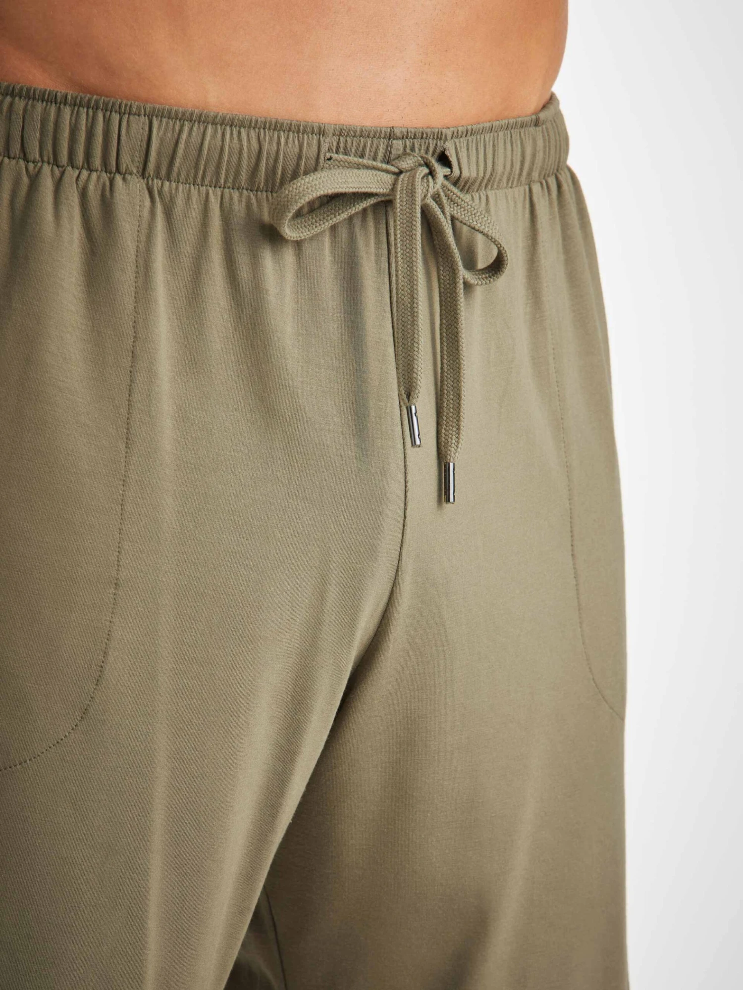 Men's Lounge Shorts Basel Micro Modal Stretch Khaki 7 Men's Lounge Shorts Basel Micro Modal Stretch Khaki - Image 5