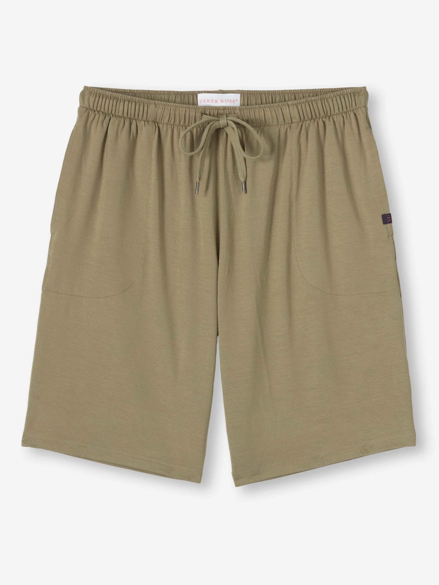 Men's Lounge Shorts Basel Micro Modal Stretch Khaki 4 Men's Lounge Shorts Basel Micro Modal Stretch Khaki - Image 2