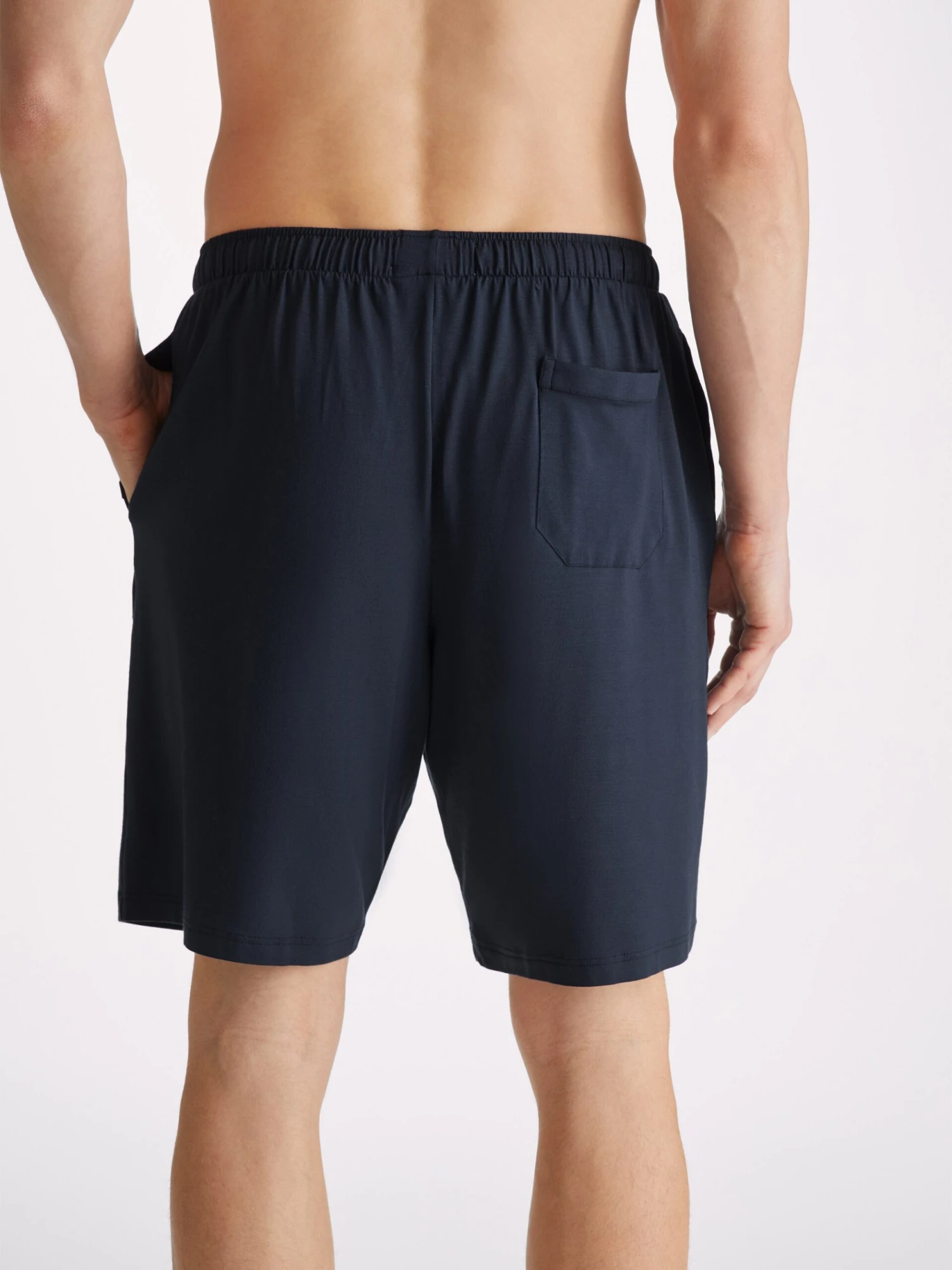 Men's Lounge Shorts Basel Micro Modal Stretch Navy 8 Men's Lounge Shorts Basel Micro Modal Stretch Navy - Image 6