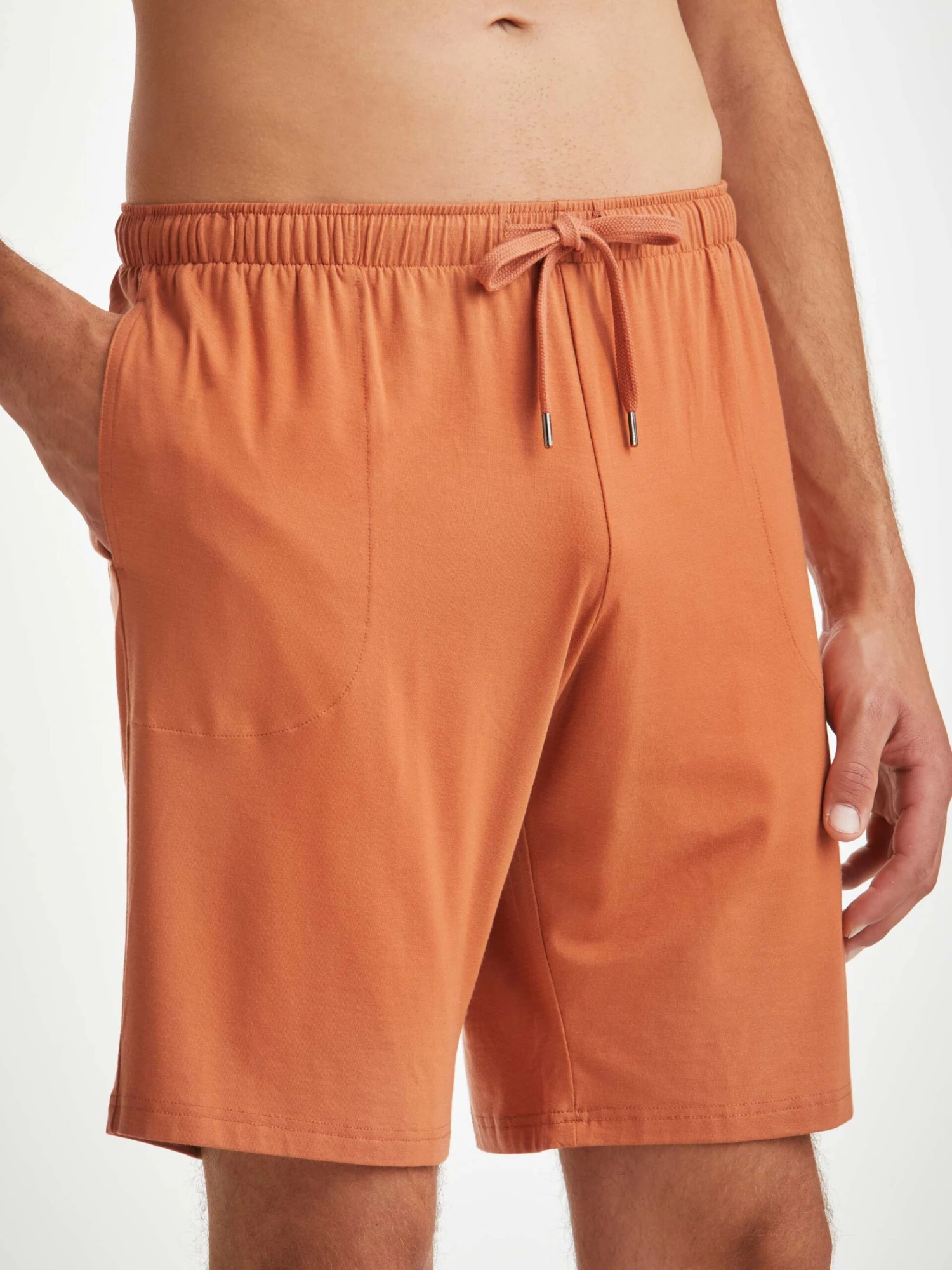 Men's Lounge Shorts Basel Micro Modal Stretch Terracotta 7 Men's Lounge Shorts Basel Micro Modal Stretch Terracotta - Image 5