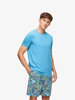 Men's Lounge Shorts Ledbury 57 Cotton Batiste Multi -Derek Rose Shop mens lounge shorts ledbury 57 cotton batiste multi top