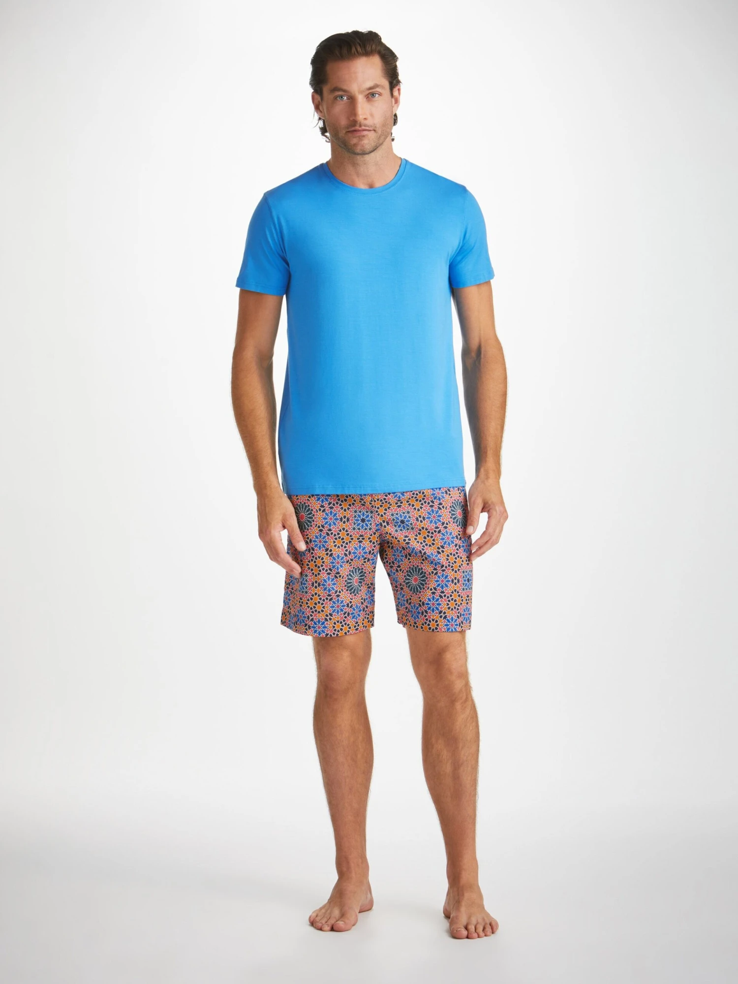 Men's Lounge Shorts Ledbury 69 Cotton Batiste Multi 5 Men's Lounge Shorts Ledbury 69 Cotton Batiste Multi - Image 3