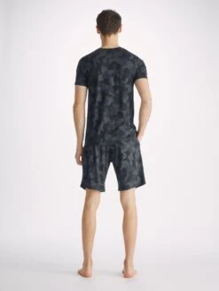 Men's Lounge Shorts London 11 Micro Modal Black 10 Men's Lounge Shorts London 11 Micro Modal Black -Derek Rose Shop mens lounge shorts london 11 micro modal black back