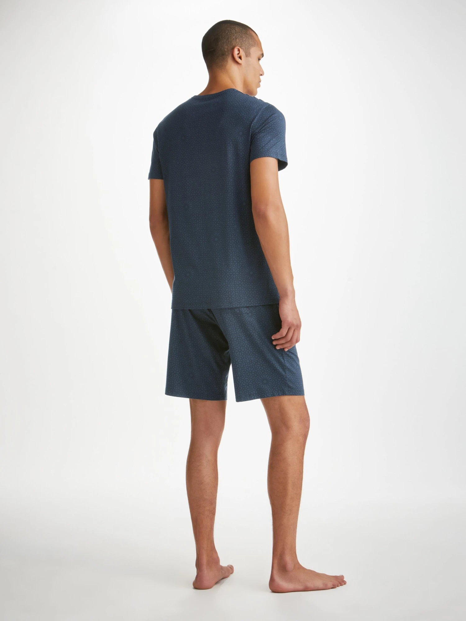 Men's Lounge Shorts London 12 Micro Modal Navy 6 Men's Lounge Shorts London 12 Micro Modal Navy - Image 4