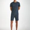 Men's Lounge Shorts London 12 Micro Modal Navy 1 Men's Lounge Shorts London 12 Micro Modal Navy -Derek Rose Shop mens lounge shorts london 12 micro modal navy front