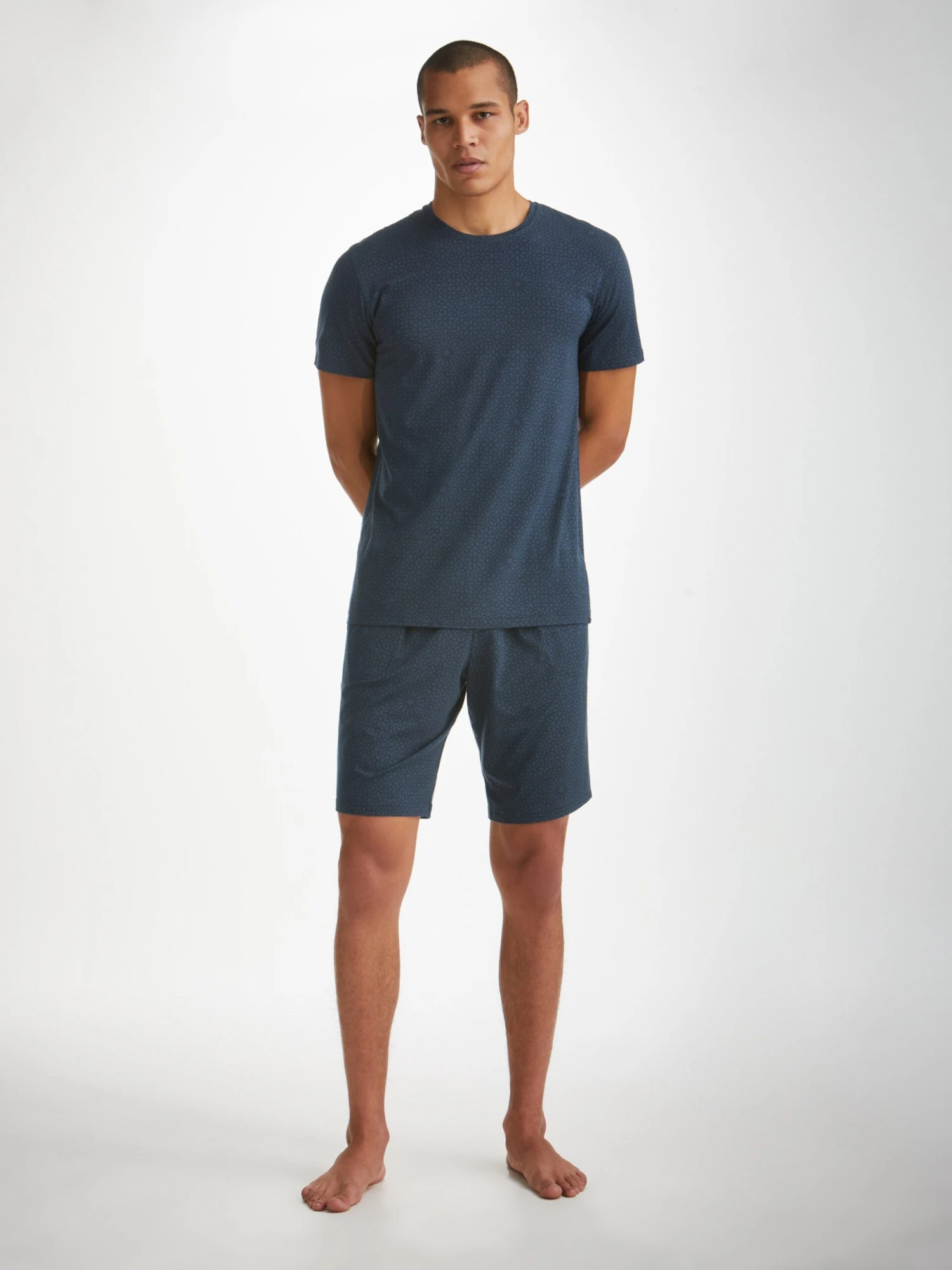Men's Lounge Shorts London 12 Micro Modal Navy 3 Men's Lounge Shorts London 12 Micro Modal Navy