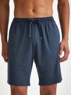 Men's Lounge Shorts London 12 Micro Modal Navy 11 Men's Lounge Shorts London 12 Micro Modal Navy -Derek Rose Shop mens lounge shorts london 12 micro modal navy shorts
