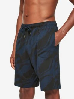 Men's Lounge Shorts London 8 Micro Modal Navy