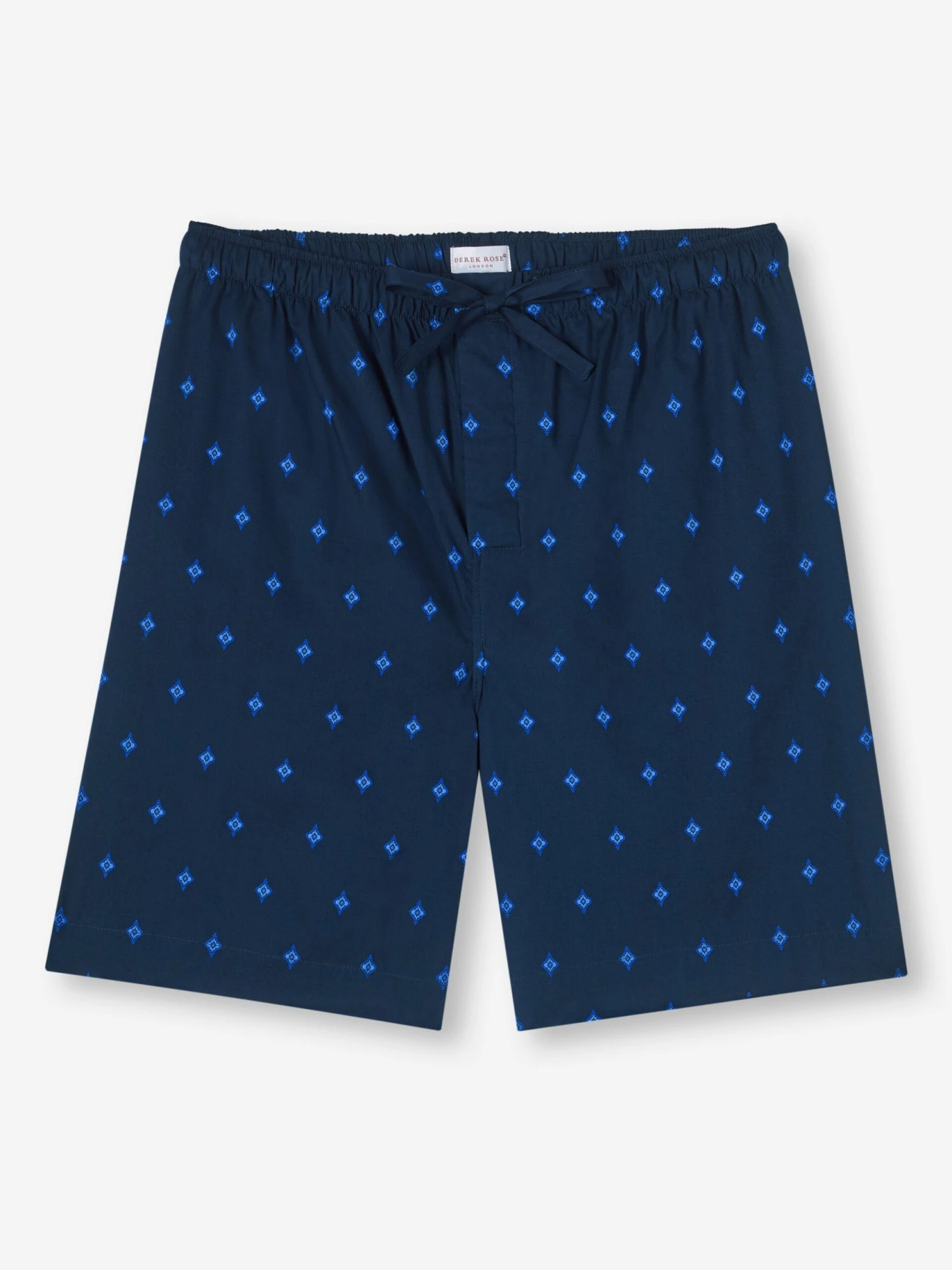 Men's Lounge Shorts Nelson 98 Cotton Batiste Navy 4 Men's Lounge Shorts Nelson 98 Cotton Batiste Navy - Image 2