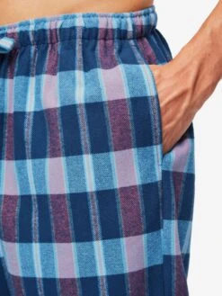 Men's Lounge Trousers Kelburn 29 Brushed Cotton Multi -Derek Rose Shop mens lounge trousers kelburn 29 brushed cotton multi pocket