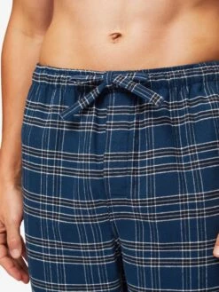 Men's Lounge Trousers Kelburn 30 Brushed Cotton Navy