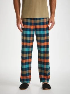 Men's Lounge Trousers Kelburn 40 Brushed Cotton Multi 9 Men's Lounge Trousers Kelburn 40 Brushed Cotton Multi -Derek Rose Shop mens lounge trousers kelburn 40 brushed cotton multi creative