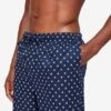 Men's Lounge Trousers Nelson 93 Cotton Batiste Navy -Derek Rose Shop mens lounge trousers nelson 93 cotton batiste navy drawstring
