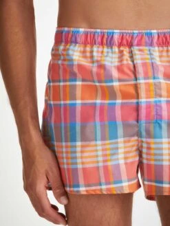 Men's Modern Fit Boxers Barker 36 Cotton Multi -Derek Rose Shop mens modern fit boxers barker 36 cotton multi print