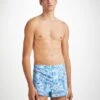 Men's Modern Fit Boxers Ledbury 70 Cotton Batiste Blue -Derek Rose Shop mens modern fit boxers ledbury 70 cotton batiste blue creative