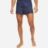 Men's Modern Fit Boxers Nelson 93 Cotton Batiste Navy 1 Men's Modern Fit Boxers Nelson 93 Cotton Batiste Navy -Derek Rose Shop mens modern fit boxers nelson 93 cotton batiste navy fit