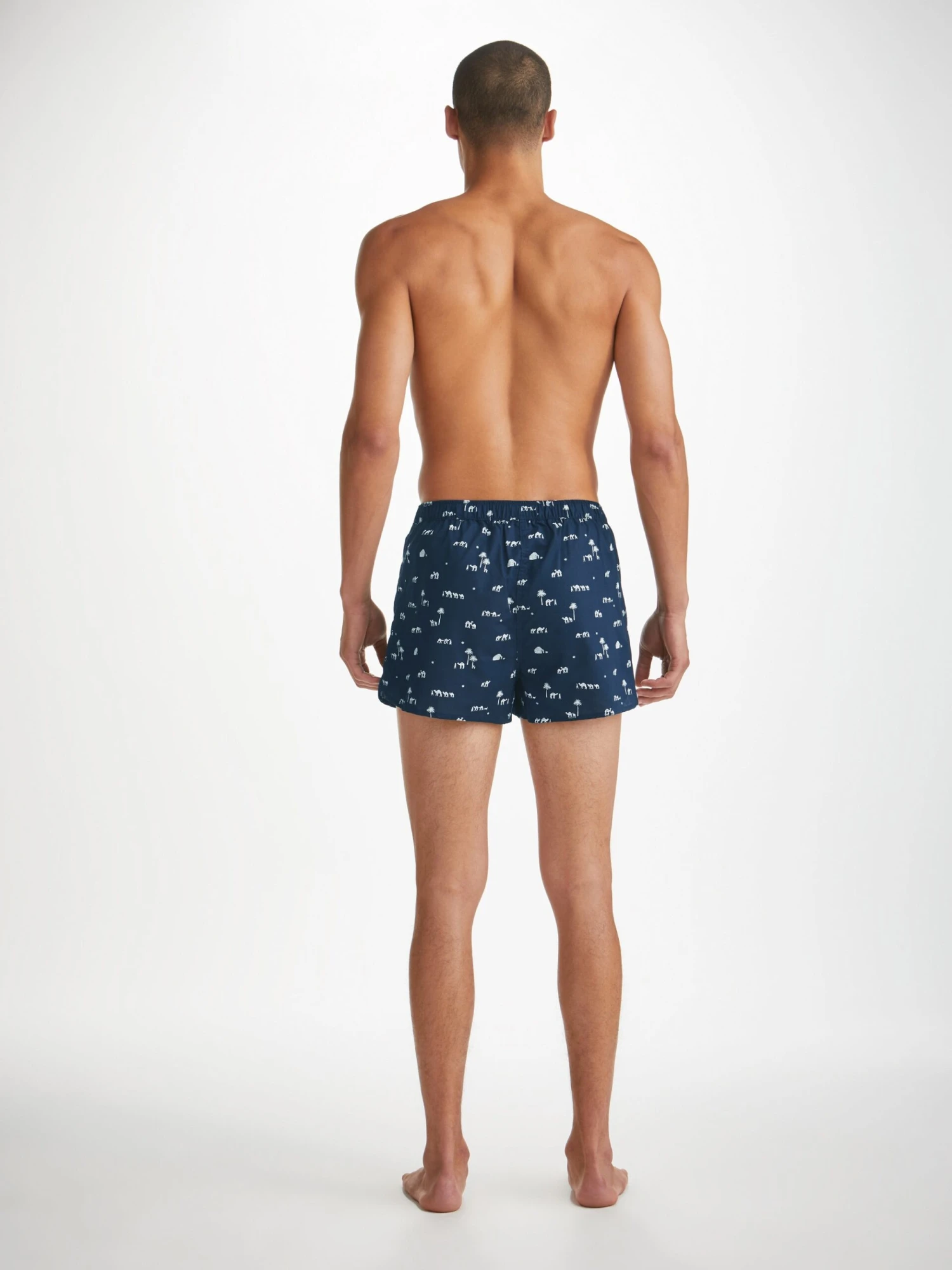 Men's Modern Fit Boxers Nelson 99 Cotton Batiste Navy 6 Men's Modern Fit Boxers Nelson 99 Cotton Batiste Navy - Image 4